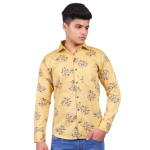 Rose Style Fashion Cotton Shirt For Men