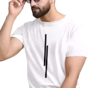 Dzee White Tshirt For Men