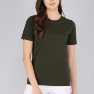 CQS FASHION Dark Green Tshirt for Women