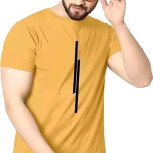 Dzee Mustard Tshirt For Men